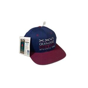 Hanes vintage 1996 Atlanta Olympics baseball hat cap new old stock XXVI
